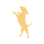 martina flocken - doggy fitness - hundephysio - hundefitness - grafik hund steht auf den hinterbeinen