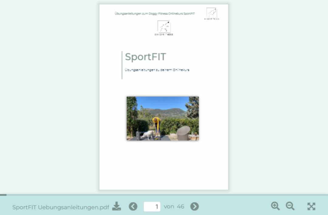 martina flocken - doggy fitness - hundephysio - hundefitness - sportfit übungsanleitungen – trainingsanleitungen für sportliche und aktive hunde im onlinekurs