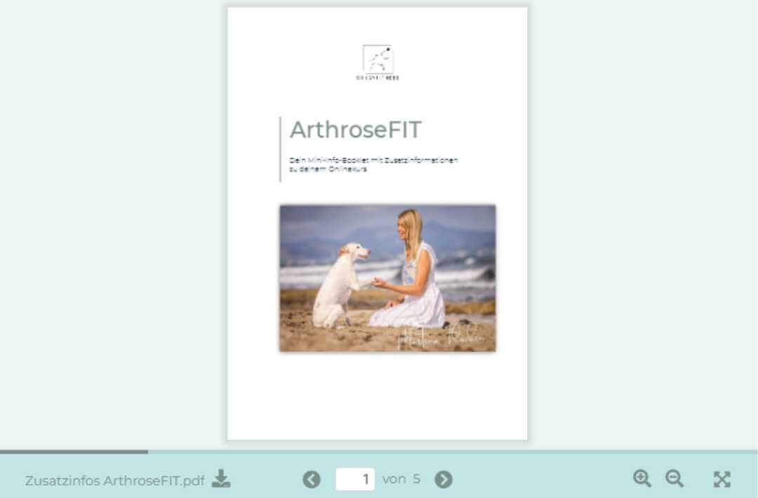 ArthroseFIT,Hund,Arthrose