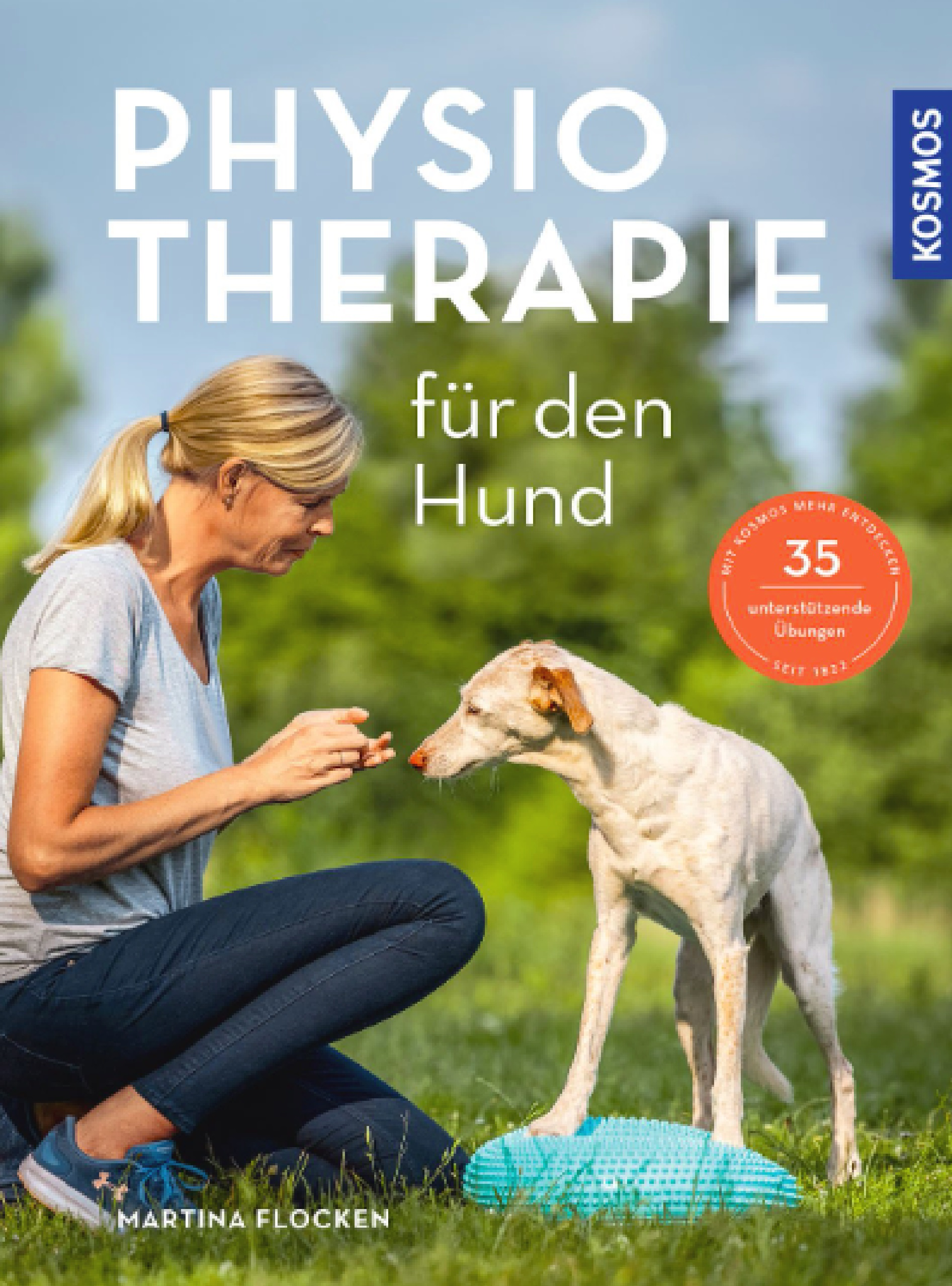martina flocken - doggy fitness - hundephysio - hundefitness - Bild der des Hunde Physiotherapie buches von Martina